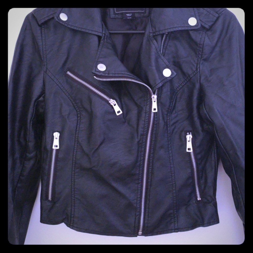 Metaphor leather blazer